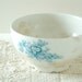 reserved for cmcabot - aqua transferware ironstone bowl
