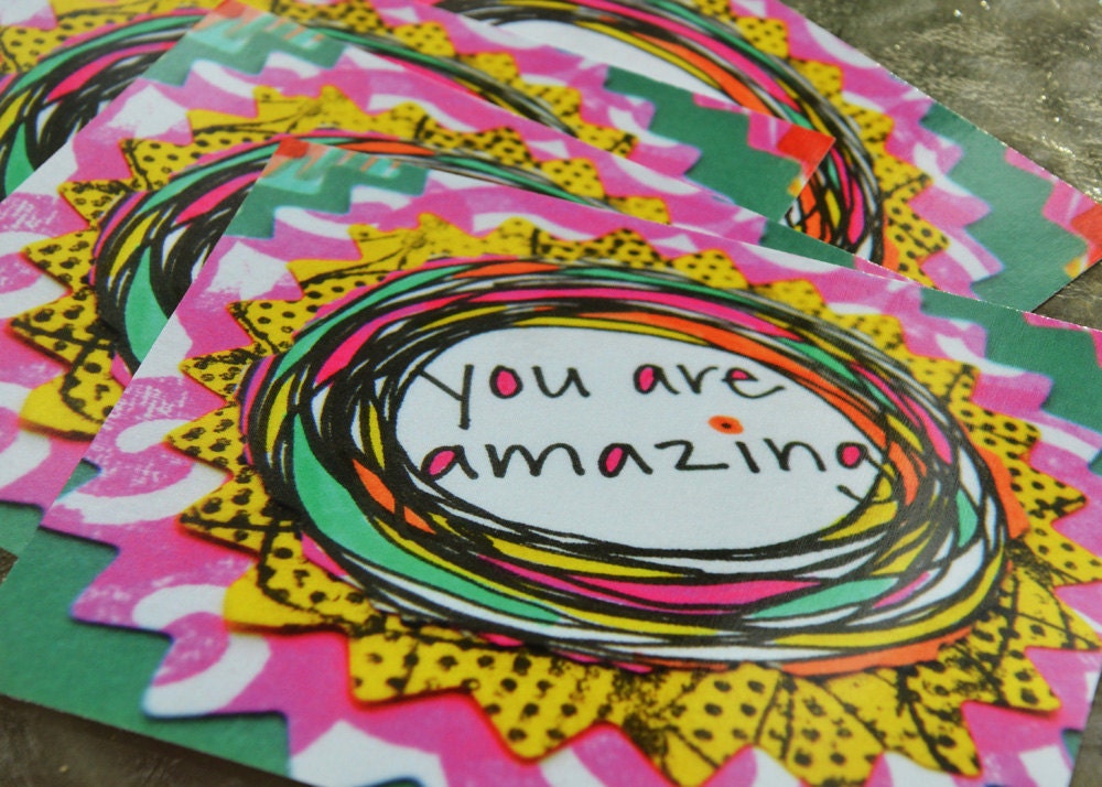 Postcard Set - You Are Amazing (4 Pack)