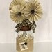 Shabby Chic Burlap and "Songbook" Flower Bouquet