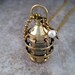Nautical Steampunk Brass Lantern Necklace By Metals And Time
