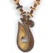 Wooden Necklace Tribal Symbol