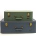 Vintage GREEN Lady Baltimore Small Travel Suitcase