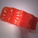 Vintage Carved Bakelite Bracelet Clamper Art Deco Floral Red-Orange
