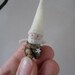 Tiny Pine Cone Elves -- set of 3 ornaments