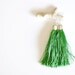 Tassel Earrings - Grass Green