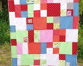 Colorful baby boys quilt baby girls quilt blanket kids quilt baby and toddler blanket