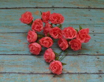 Silk Flowers 15 Tiny Fuchsia Pink Sweetheart by BlissfulSilks