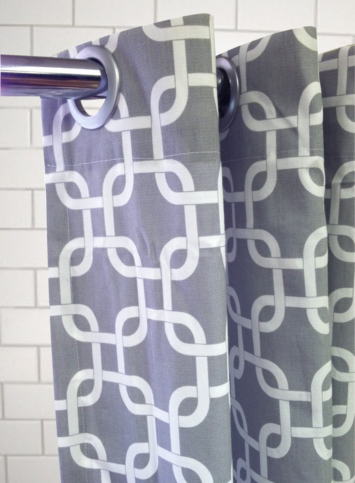 Standard Tub Shower Curtain - Contemporary Lattice - Choose your color  - Free Shipping - Pick your color
