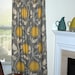 Thomas Paul Dahlia Window Curtain Panels - Pair 84-88 inch - FREE SHIPPING