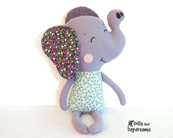 Elephant Sewing Pattern PDF Instant Download