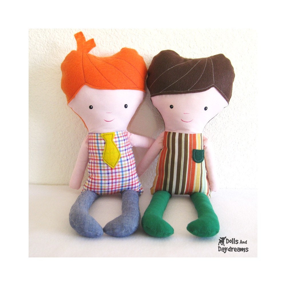 Easy Boy Doll Sewing PDF Pattern