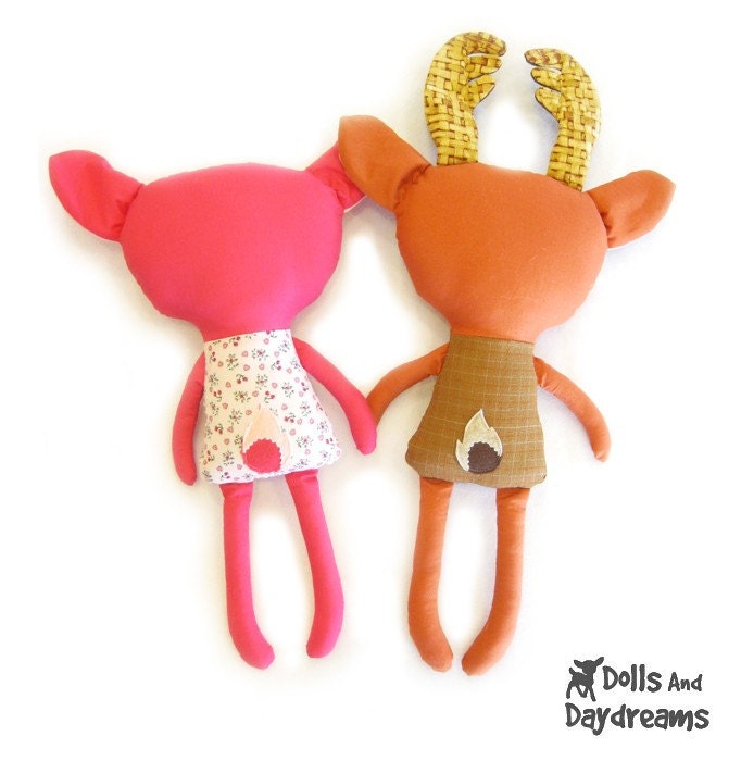 Deer Fawn Sewing Pattern PDF Softie Stuffed Toy