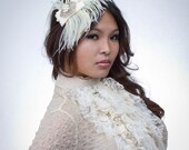 Vanilla Sky vintage-inspired feather headband fascinator