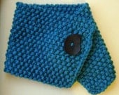Ladies Neck Warmer in Dark Teal Blue