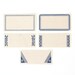 Vintage Red & Blue Gummed Labels - Set of 13