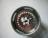 Kitchen Sink Strainer Basket. Cow Sink Drainer Plug. Stopper