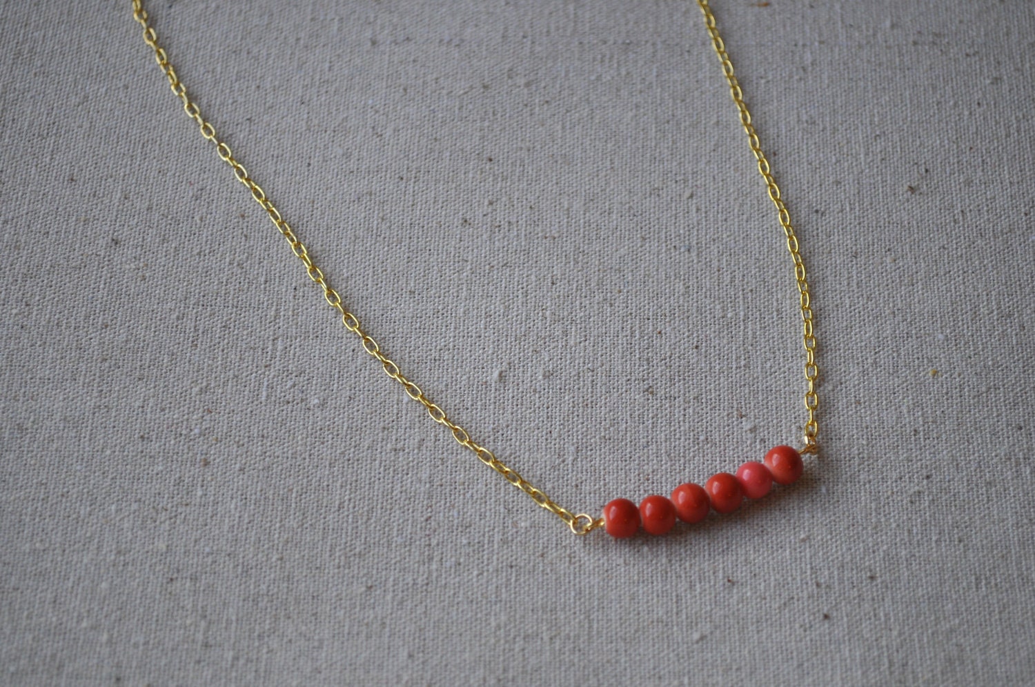 Nellia Necklace (coral)