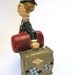 Charlie Chaplin Wind-Up Toy El Alegre Vagabundo Con Resorte - Funny Vintage 60s Mechanical Hard Plastic Doll Man Figure Original Box Mod Hip