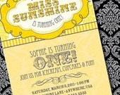 DIY Printable Little Miss Sunshine Birthday Invitation Il_170x135