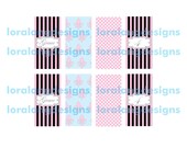 DIY Printable Vintage Glamour Girl Mini Candy Bar Wrappers Il_170x135