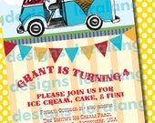 DIY Printable Ice Cream Truck Birthday Invitation Il_170x135