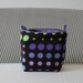 Sugar Glider Pouch Premade Ready to Ship Polka Dots and Purple Fleece