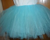 bright sky blue elastic TULLE TUTU