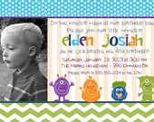 Boys Monster Bash Printable Invitation for Birthday Party or Baby Shower - DIY Invite by BeeAndDaisy Il_170x135