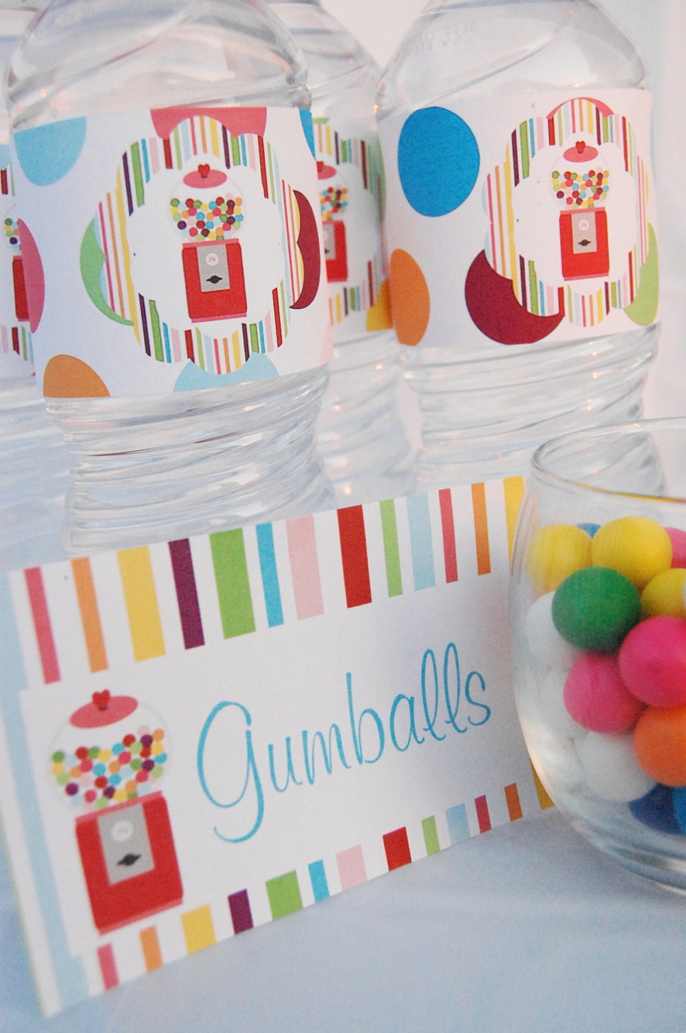 Gumball Decorations for Birthday Party or Baby Shower - Girls Sweet Shop DIY Printable Decor by BeeAndDaisy - Instant Download Il_570xn