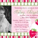 Sweet Strawberry Printable Photo Invitation for Birthday Party or Baby Shower DIY Invite by BeeAndDaisy