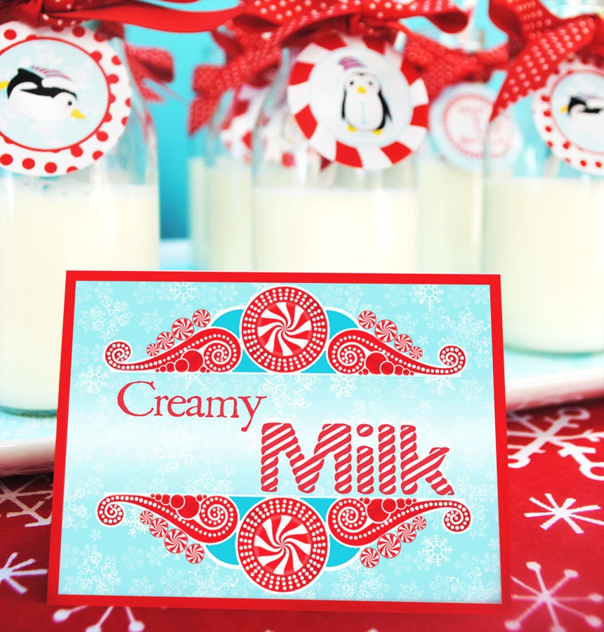 Winter ONEderland Wonderland Table Buffet Labels - Gwynn Wasson Designs PRINTABLES