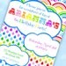 RAINBOW Party Happy Birthday Banner - Rainbow of Fun Collection - Gwynn Wasson Designs PRINTABLES