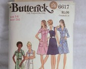 Sewing Pattern Vintage Ladies Butterick Pattern 6617 size 14 retro clothes bust 36 womens dress a-line