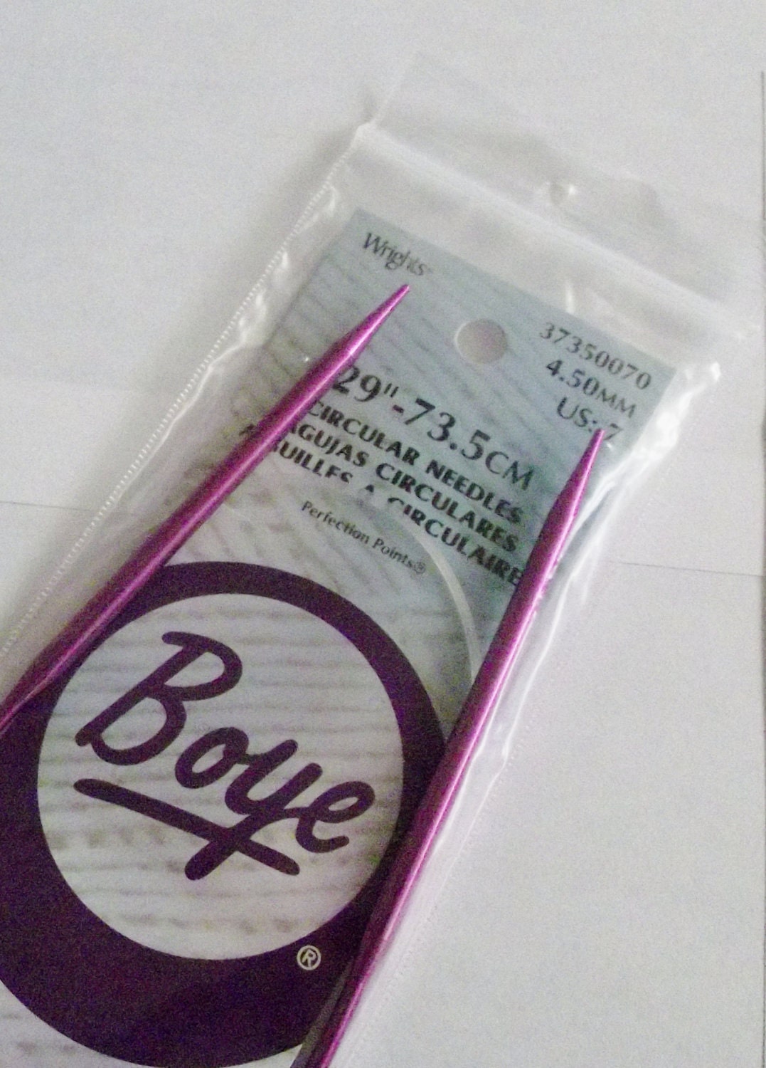 Circular Knitting Needles by Boye Brand that are new and still in the package size 29: - 73.5cm..3.50 mm US 4