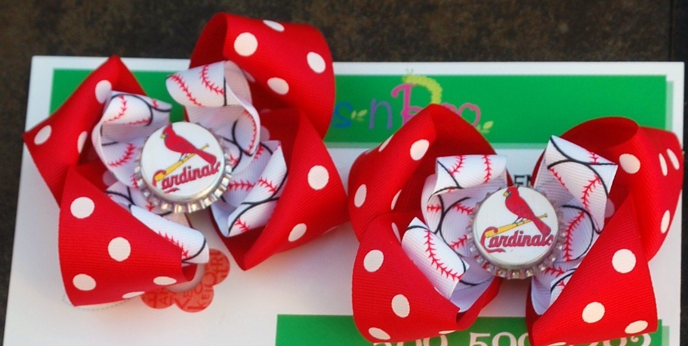 Set of STL Cardinal Stacked Bottlecap Bows
