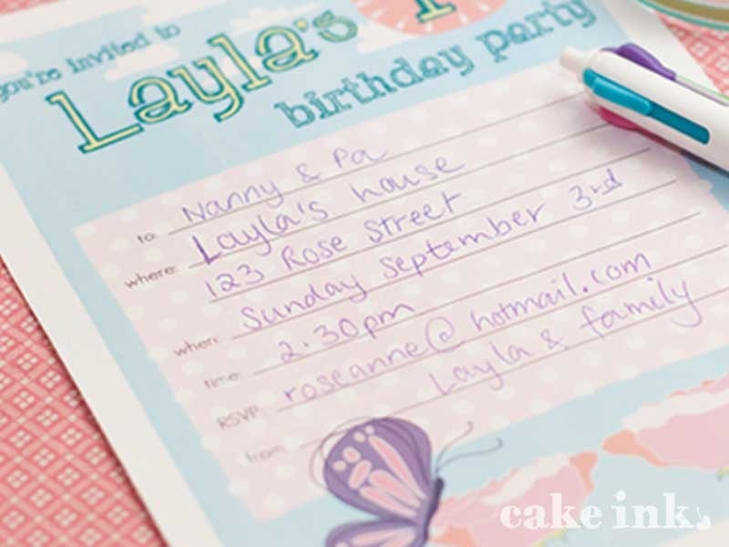 Enchanted garden invites