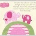Baby girl nursery, Kids room Print, Nursery wall Art Decor, elephant...First we had each other..pink elephant