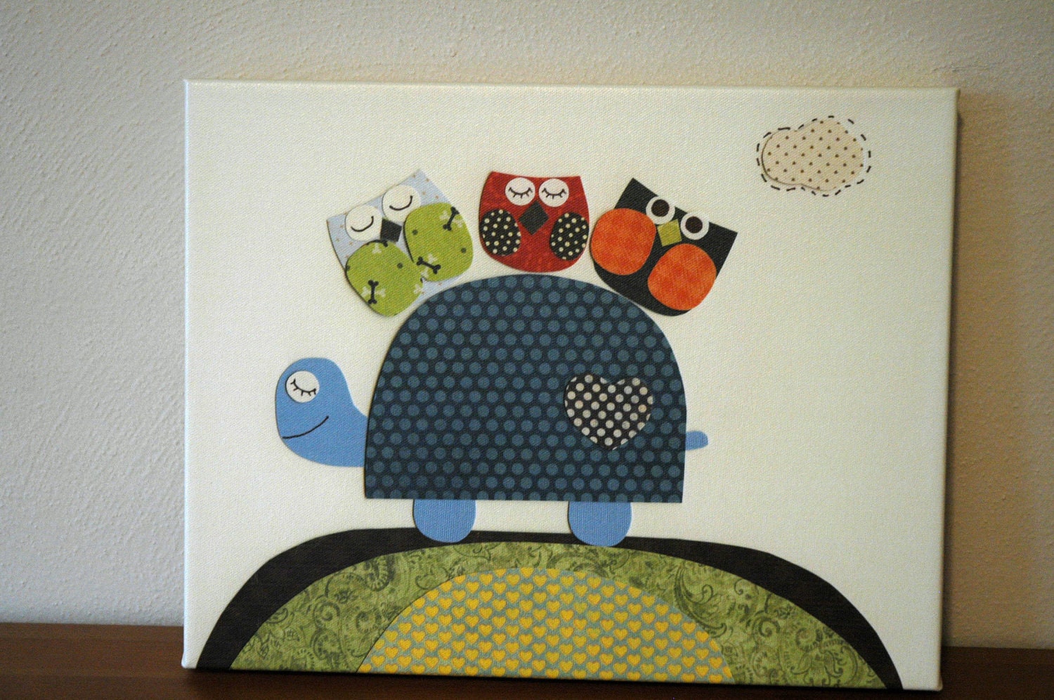 Baby room decor, Nursery art, Children room 8x10 Artwork...I prayed for this child... Blue Birds...on canvas gallery wrap