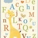 Nursery Art, Kids Print, Baby room print, jungle Animals, alphabet, ABC, Land of Nods Sleepin Safari Bedding, S.S. Noah, Lambs and Ivy