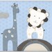 Nursery wall art, Baby boy room, Baby Giraffe...Bradley No one else Giraffe...Match to the colors of Bradley by Pottery Barn