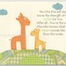 Nursery wall art print, Baby room decor, Giraffe ...No One...the strength of my LOVE For You.......Yellow green and orange