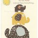 Nursery art decor, nursery elephant decor, baby elephant wall art // Brown yellow gray cream // Elephant nursery set of 4 8x10 prints