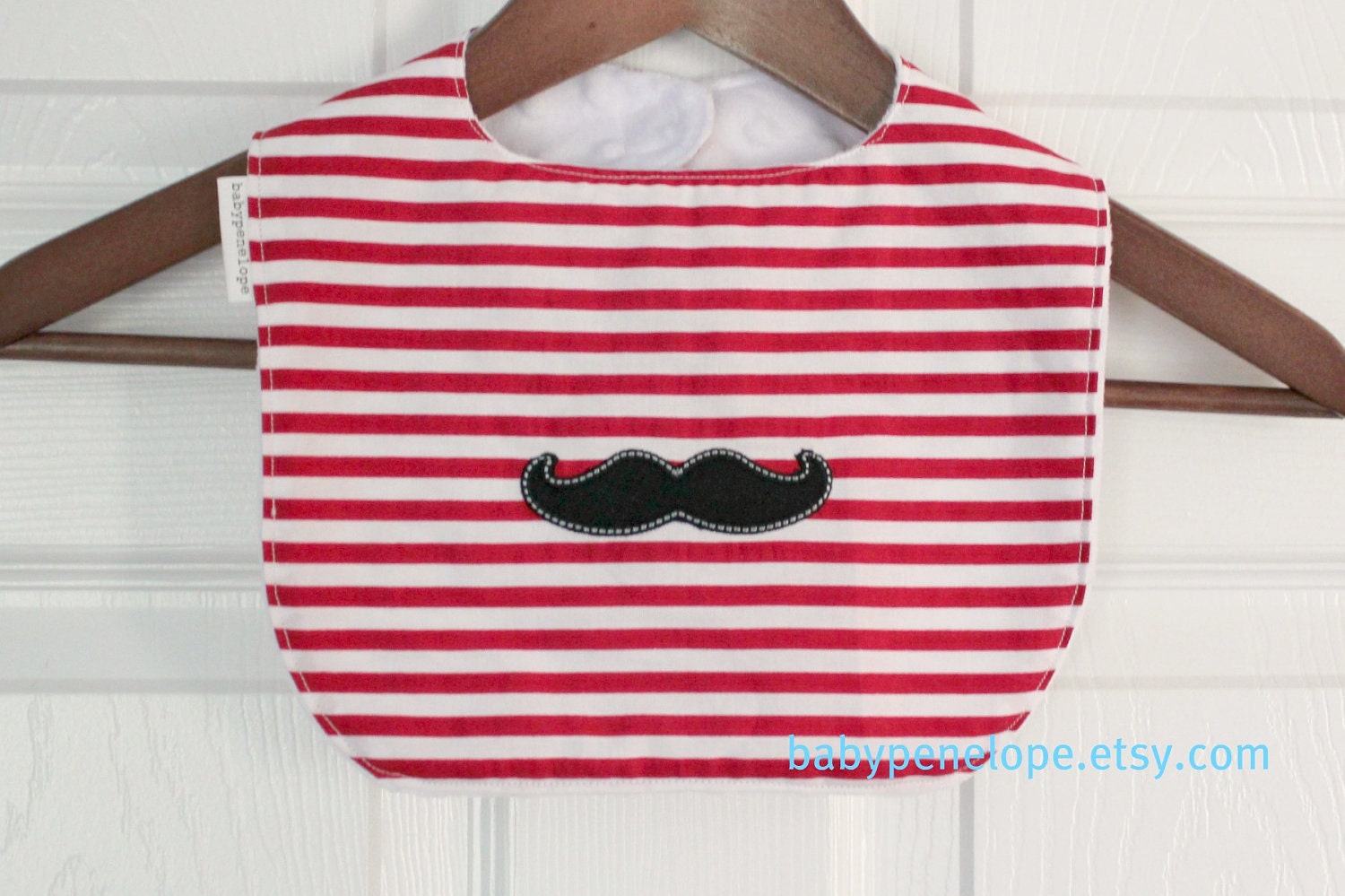 Boutique Style Baby Bib - Little Man - Mustache