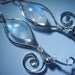 Dancing in the Moonlight Rainbow Moonstone Sterling Silver Earrings