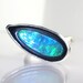 Natural Australian Opal Sterling Silver Ring