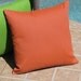Outdoor Solid Terracotta Orange Throw Pillow Cover