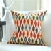 20"sq. Schumacher SUNARA Ikat pillow cover in Spice