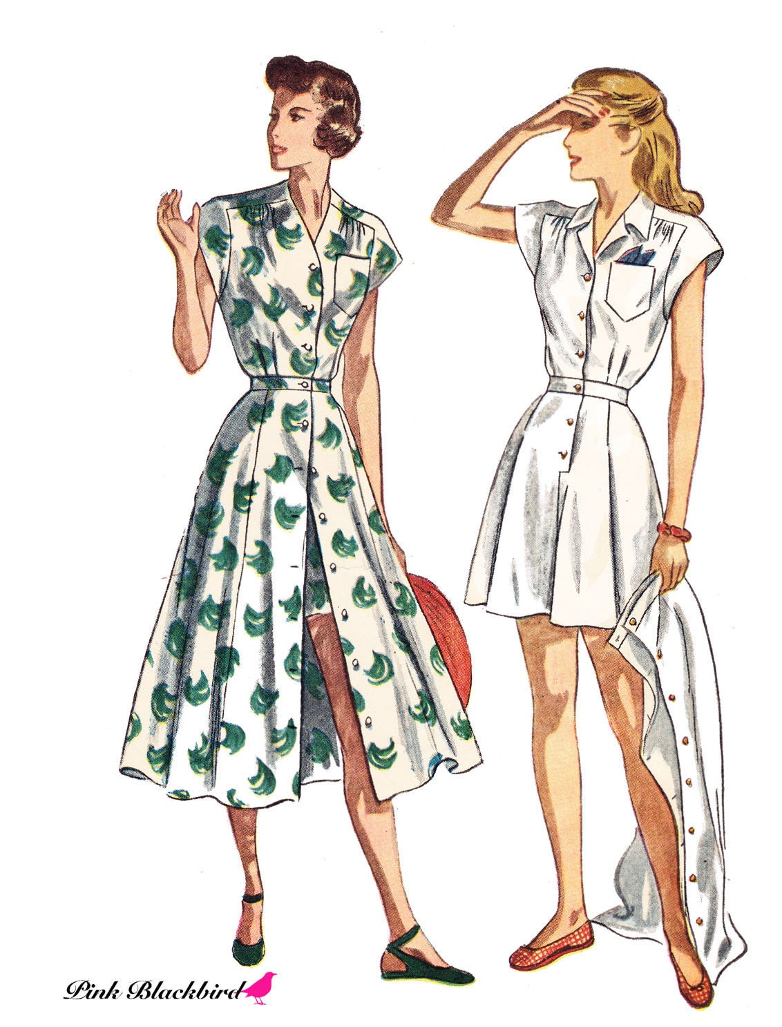 40s Play Suit Sewing Pattern/ Vintage 1940s UNCUT Simplicity Play Suit and Skirt Sewing Pattern 2444