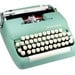 Vintage Seafoam Green Smith-Corona Sterling Manual Typewriter