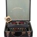 Antique Bantam Typewriter with Color Glass Keys by Remington in the Original Case